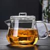 Transparent Tea Cup Set Heat Resistant Flower Teapot Chinese Glass Tea Pot  Puer Tea