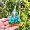 Fortune Lucky Pyramid Figurine Drop Glue Evil Eye Pyramid Evil Eye Ornament  Home Office