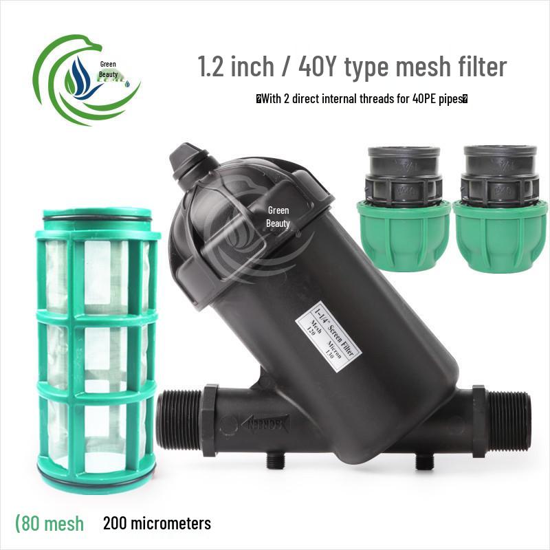 Greenhouse Micro-Sprinkler Drip Irrigation System with Mesh Filter - 1", 2", 2.5", 3", 4" Y-Type & T-Type