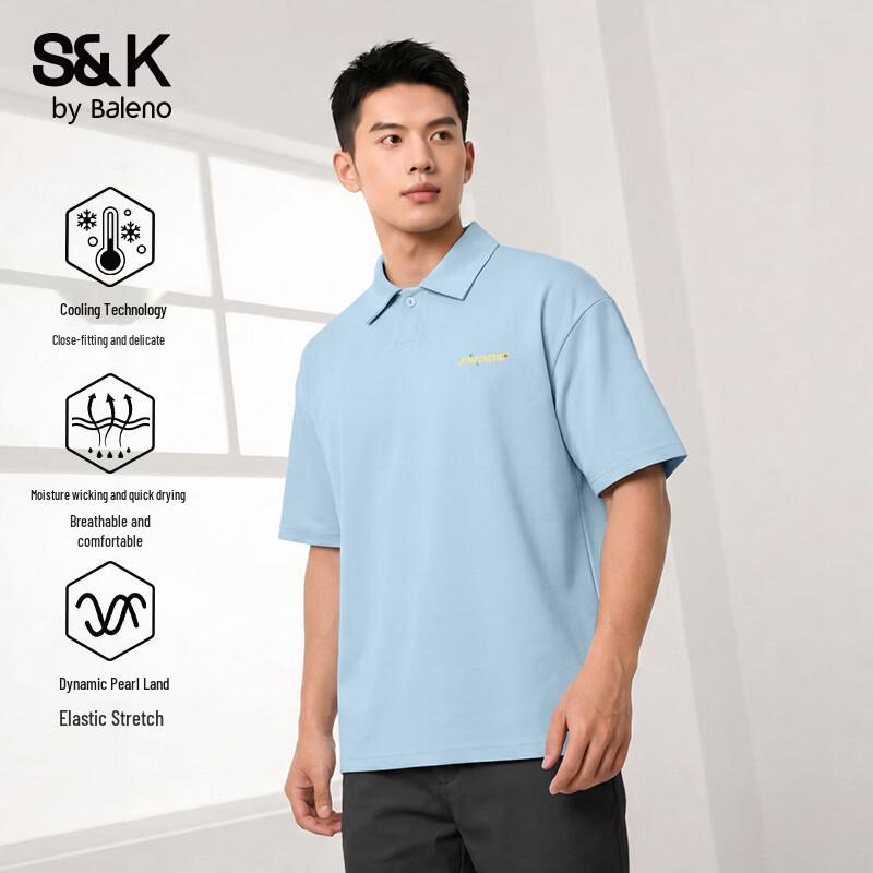 

Baleno Men s Cloud-Feel Breathable Short Sleeve Polo Shirt 2XL
