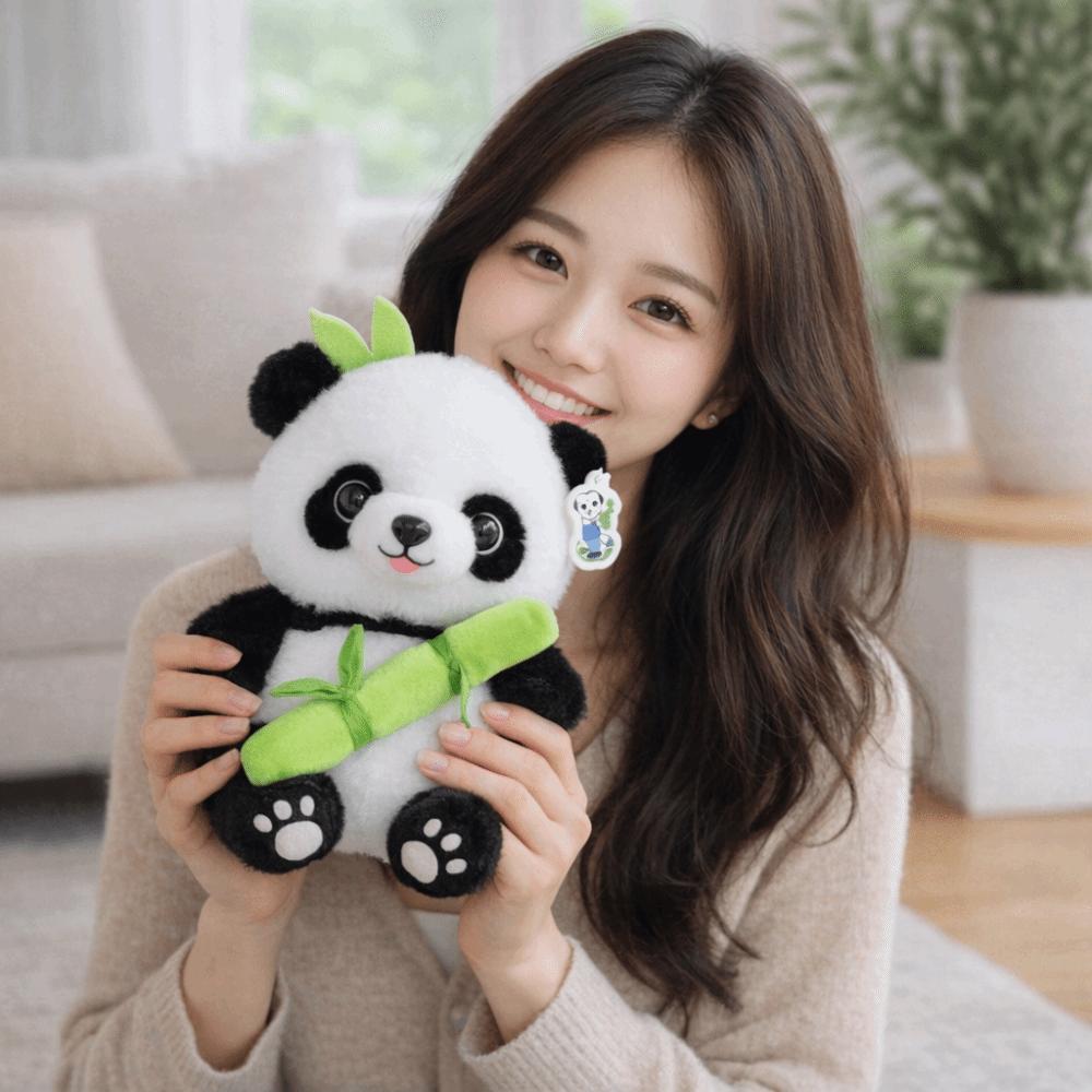 Soft Stuffed Kawaii Panda 25cm Size Bear Doll Animal Bear Stuffed Animal  Birthday Presents