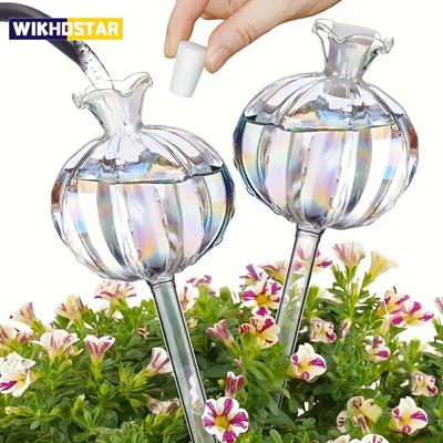 Glass Automatic Plant Watering Bulbs Shape Flower Plant Water Dripper Lightweight Houseplant Device Drip Irrigation System