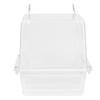 Transparent Plastic Bird Feeder Large Capacity Automatic Bird Feed Container for Parakeet