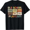 Cassette Tape Music 80s Retro Old School Playlist T-shirt Summer Casual Tshirt Fashion Fitness Tops Tshirt Hip Hop Streetwear