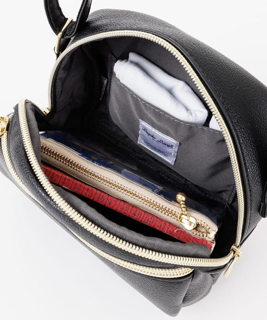Mini Shoulder Bag BK [Anello Grande] LG-V0261 Women's