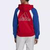 Adidas Colorblock Full Zip Hoodie Women Hoodies Red FS2455