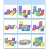 Holz-Zwei-Spieler-Kampfblöcke Konzentrations- und Logiktraining Interaktives Brettspiel Puzzle Space Dreidimensional