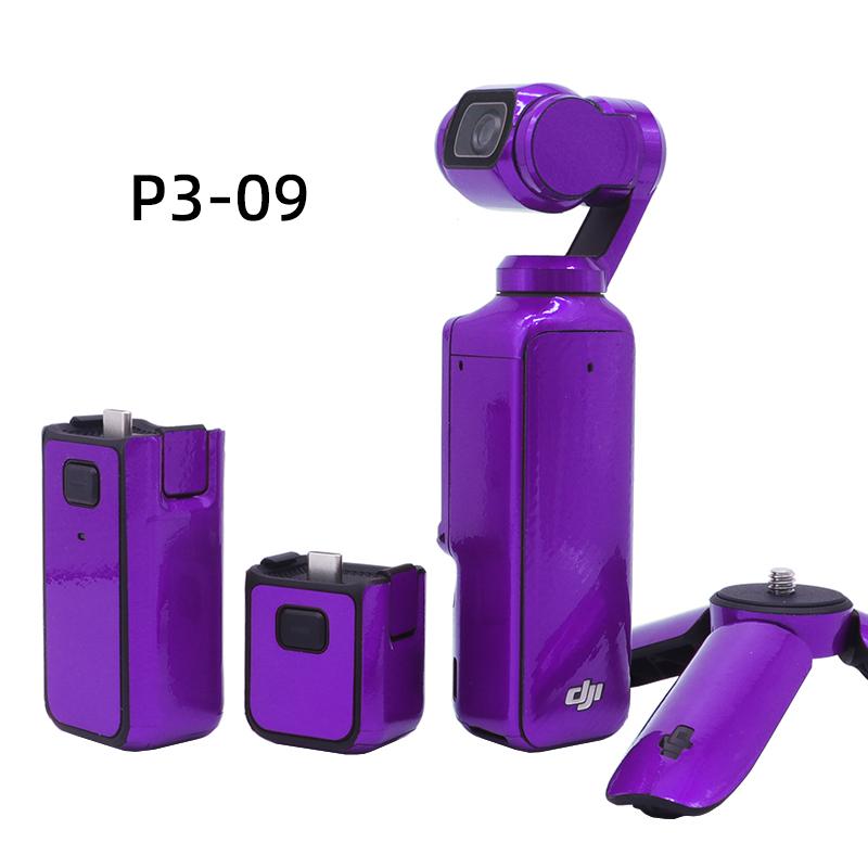 

For DJI Osmo Pocket 3 Sports Camera Fluorescent Color Stickers Anti-scratch Protect Film Personality Refit Decals Skin Accessory P3-09
