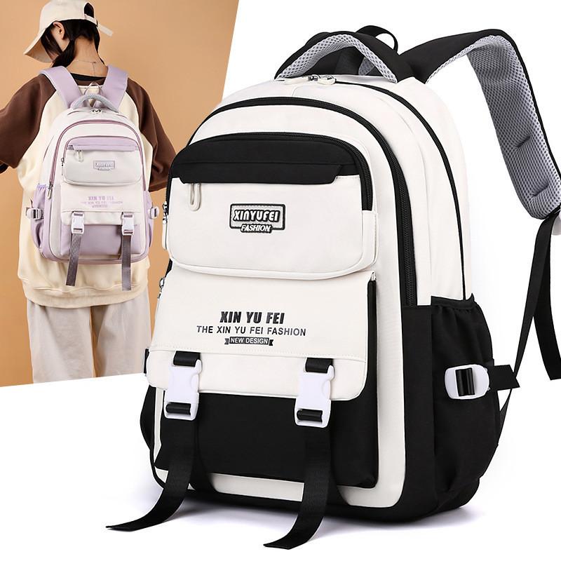 Versatile Casual Dual Color Backpack For Outdoor Travel Suitable For Boys And Girls