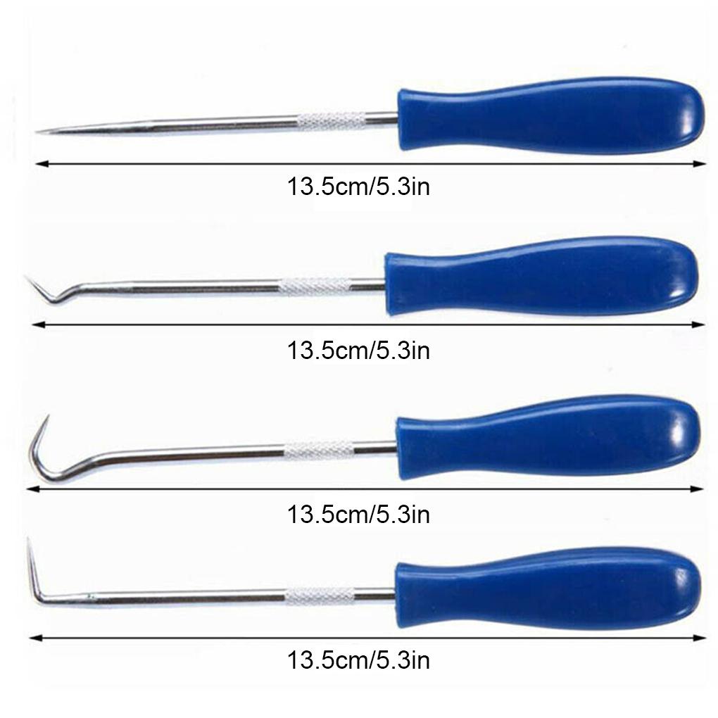 4Pcs Car Auto Vehicle Oil Seal Screwdrivers Set O-Ring Gasket Puller Remover Pick Hooks Tools Supplies 135mm