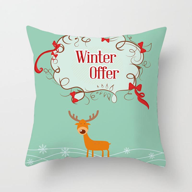 Home Furnishings Christmas Simple Sofa Pillow Cases