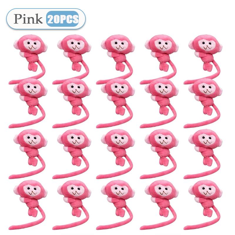Cartoon Long Tailed Monkey Doll Key Chain Pendant DIY Plush Toy Doll Keychain Backpack Pendant Accessories Gift for Children