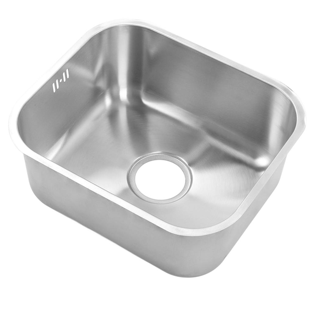 RV Sink Wash Basin Stainless Steel 430x370x180mm Rust Resistant Large Capacity for Camper Yacht Moto