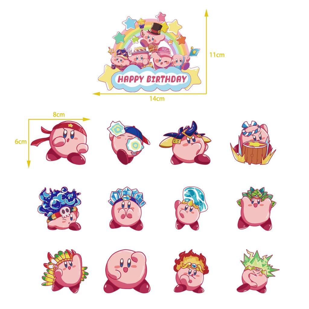 Buntes Kirby Geburtstagsparty Dekorations-Ballon-Set für Erwachsene und Kinder