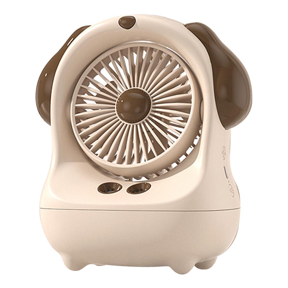 Portable Humidifier Fan Low Noise Mini Air Cooler Humidifier Rechargeable Personal Air Cooler Fan for Indoor Outdoor розовый