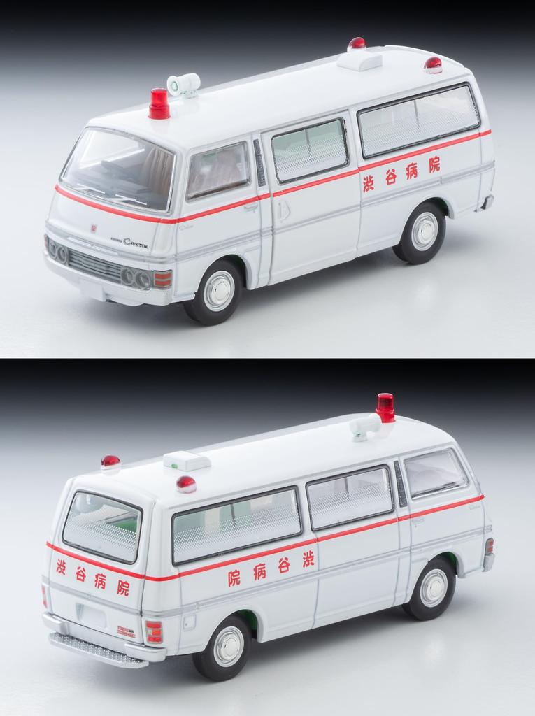 Tomica Limited Vintage Neo 164 LV-N Big City 01 Nissan Caravan Ambulance (Shibuya Hospital) Big City PART III Episode 7 [Escape Runway] Completed