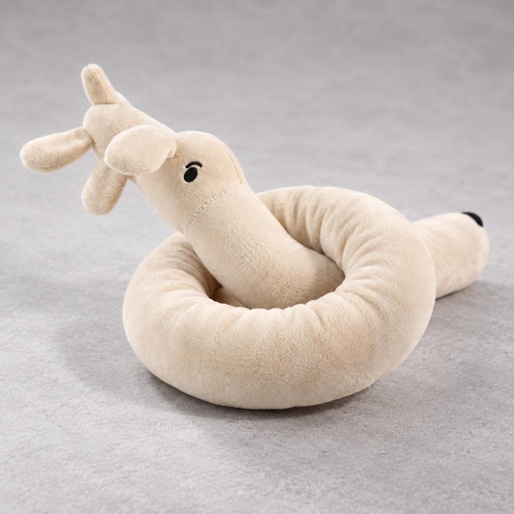 Long Soft Stuffed Dog Toy with Squeaker Squeaky Squeakers Cuddly