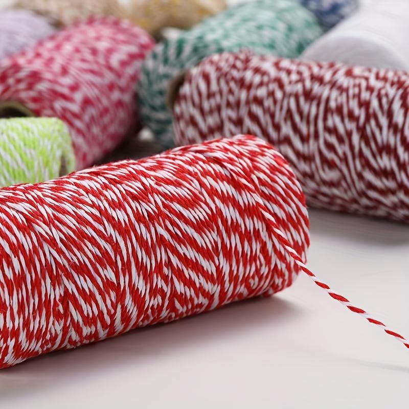 100m/3937inch DIY Cotton Rope Cotton Thread Hand-woven Cotton Thread Clothes Gift Packaging Rope Accessories Cotton Thread