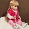 Realistic Reborn Baby Girl Dolls Betty Raya Pasted Wig Hair Simulation Doll 55cm Full Silicone Body Bathing 22 Inch Collection Art Doll Baby Play Toys