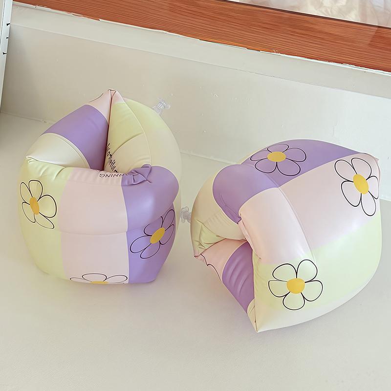 1Pair Cartoon Printing Swimming Arm Floaties Inflatable Swim Arm Bands Floater Sleeves For Adults And Kids