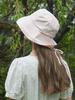 NONLOCAL Linen Ribbon Bucket Hat - Pink