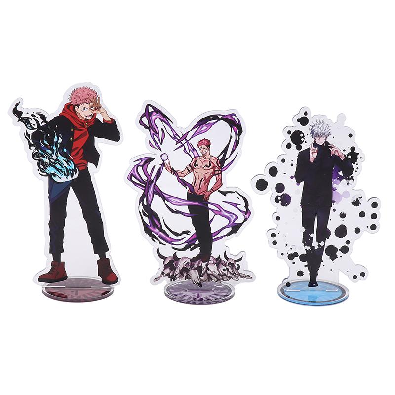 Anime Figure Jujutsu Kaisen Acrylic Stand Model Gojo Satoru Itadori Yuji Fushiguro Megumi Cosplay Figure Desktop Decor Toys