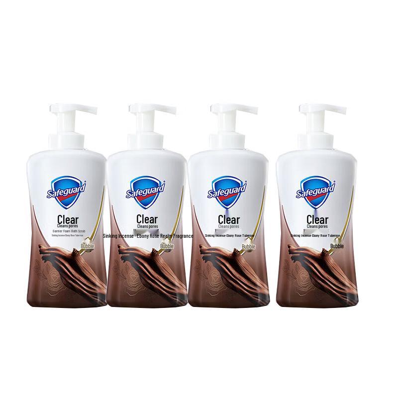 Safeguard Deep Ebony Rose Scented Shower Gel 4-Pack