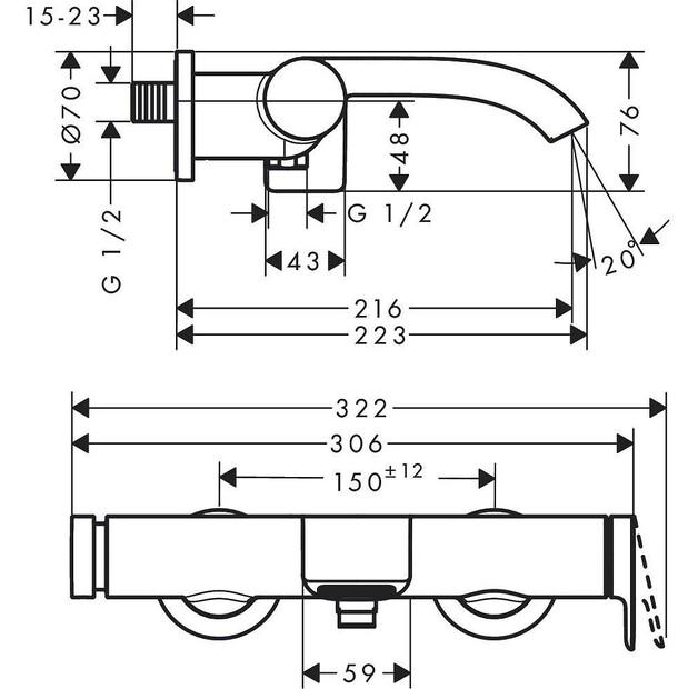 Смеситель Hansgrohe Vivenis хром 75420000