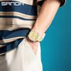 Sanda Colorful Minimalist Student Quartz Watch with 3D Scale and Waterproof Design