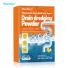 Sewage Rapid Drainage Cleaner Powder, Kitchen Sink and Toilet Pipes, Floor Drain Plug, Hair and Grease Remover, Deodorizer