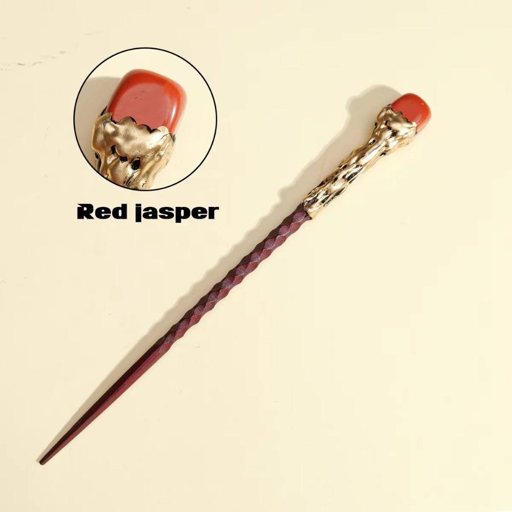 Wooden Handle Crystal Magic Wand Crystal Ball Magic Scepter Creative Fairy Stick Holiday Gift