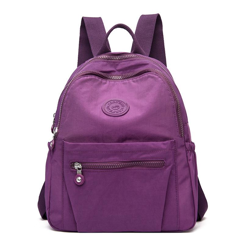 Manufacturer Backpack Women's Large Capacity Simple Versatile Backpack Bags Women's Fashion Lightweight Travel Bag Wholesale Women