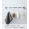 Yamazaki Rotating Hanging Clips, Set of 4, White, Approx. 1.7 x 3.1 x 12.2 cm (Each), Tower Shape, Easy to Grip, 360-Degree Rotation, Dishcloth Holder
