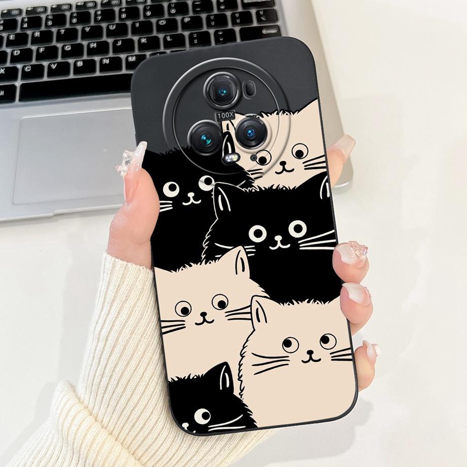 For Honor Magic5 Lite 5 Pro Magic4 Magic6 Lite Case Soft Silicone Back Cover Panda Marble Dragon Cat Astronaut Cartoon Bumper