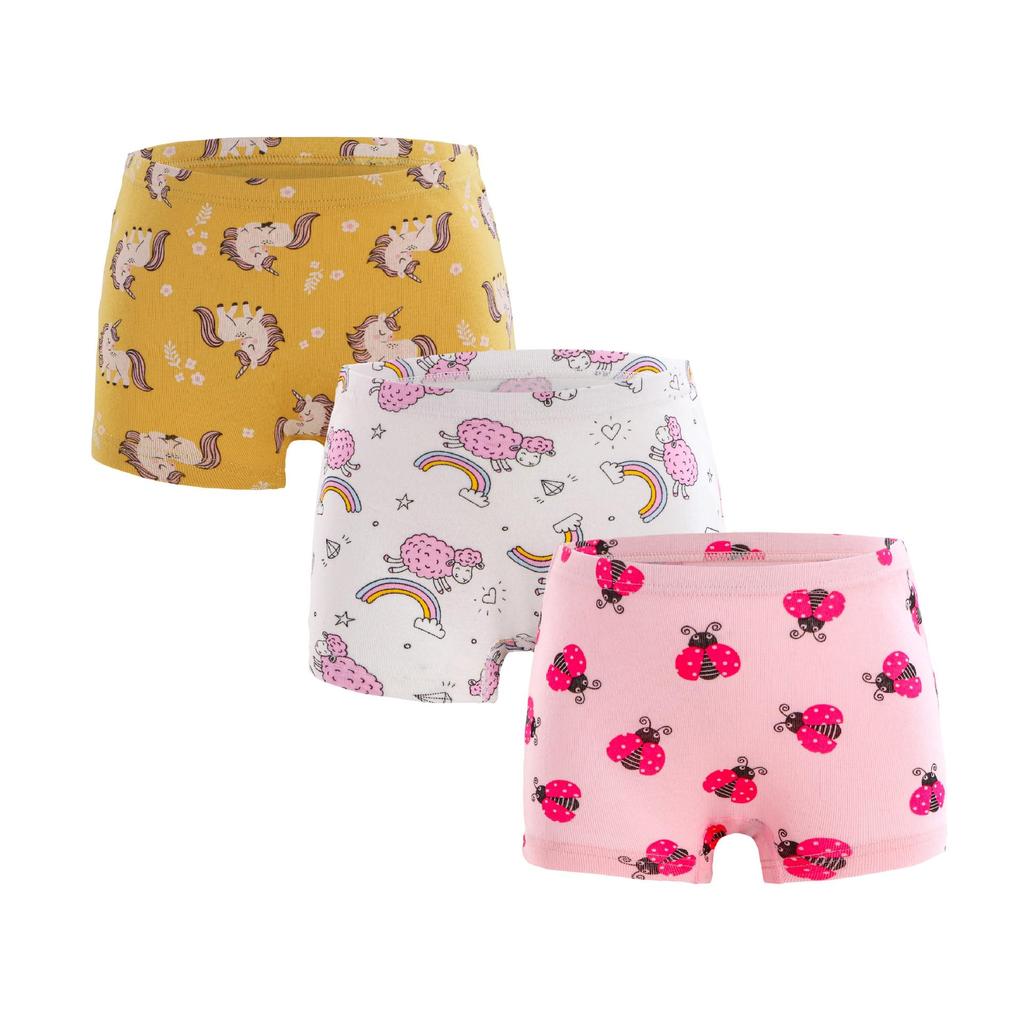 Kız Çocuk %100 Pamuk Boxer Külot - Küçük Çocuk ve Bebek İç Çamaşırı