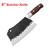 Chef Knife Cleaver Meat Kithen Knives Meat Slicing Filleting Knife Plastic Handle Butcher Knives Hand Forged Blade Chef Knife