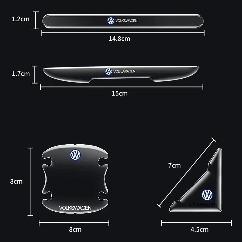 Invisible Car Door Bowl Handle Protective Sticker Anti-collision Clear Strip Stickers for VW Volkswagen Golf Polo Passat Touran zr0