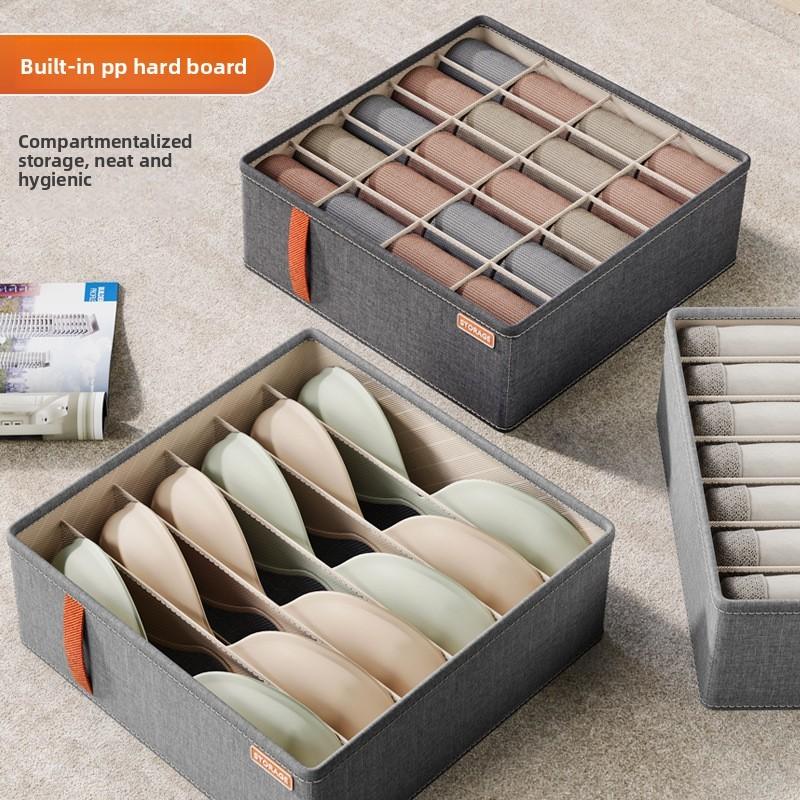 Underwear Organizer Box With Dividers For Bedroom Closet Storage And Drawer Use