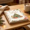 Regalo Considerado para Profesores Tarjeta de Regalo Navideña Libro, Kit de Recuerdo Hecho a Mano Espiral Merry College Survival Deseo Escrito a Mano, Libro de Felicitaciones de 10 Páginas