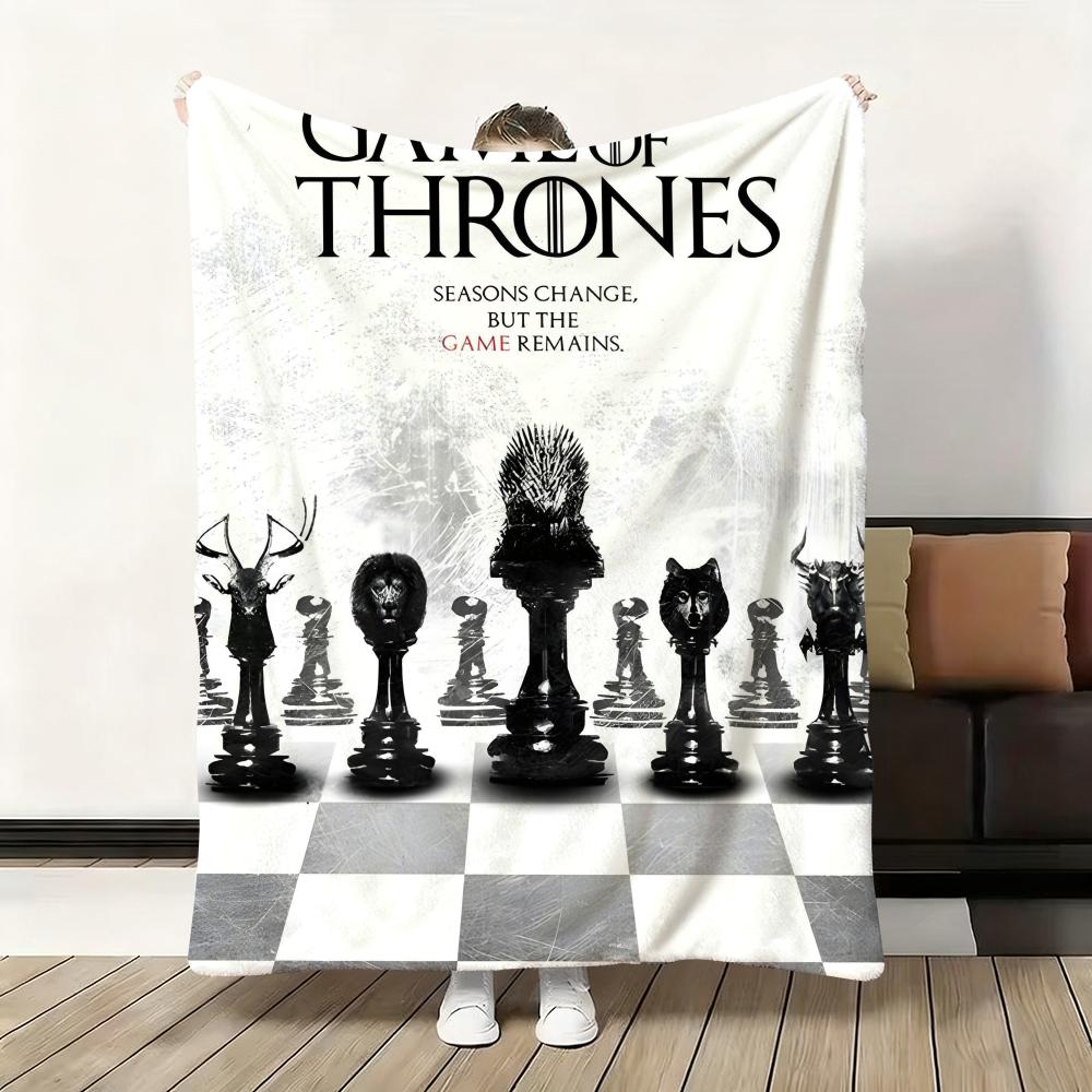 G-Game-Of-Thrones Drache Klassische Kuscheldecke Flanell Flauschig Weich Decke Warm Hautfreundlich Überwurf für Sofa Bett Büro Nickerchen Winter