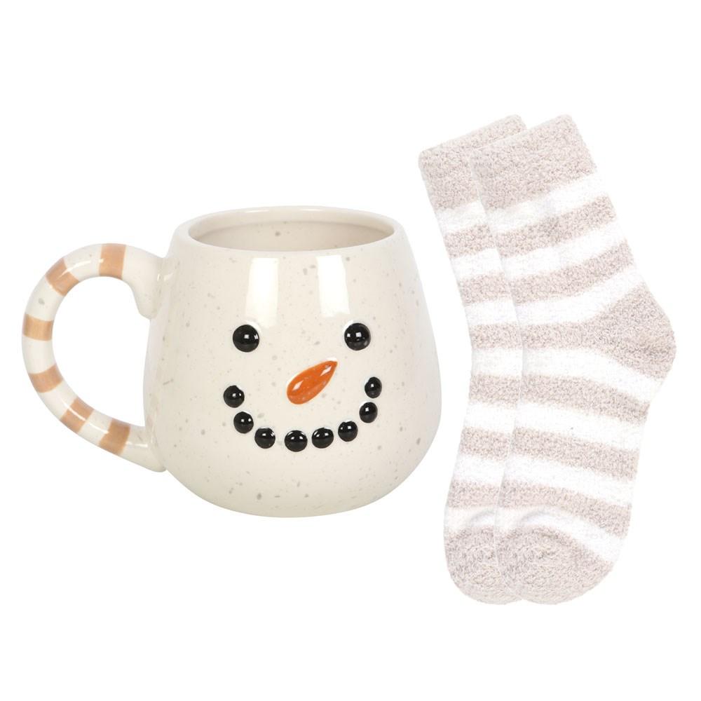 Something Different Schneemann-Tasse und Socken-Set