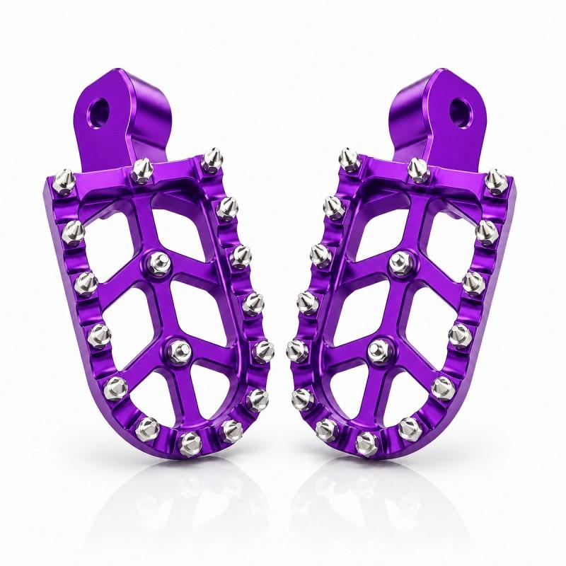 Aluminum Off-Road Motorcycle Foot Pegs Honda CRF150F 230F Dirt Bike Electric Scooter CNC Machined Anti-Slip Pedal Set