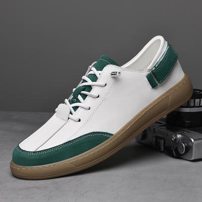 Fashion High Quality Men's Genuine Leather Shoes Comfortable Sneakers Fashion Designer Male Tenis Masculino Versatile Skateboard Shoes
