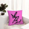 Yungblud Autograph (Pink And Black) Square Pillowcase Cushion Cover Pillow Case Throw Pillow Cover for Home Sofa Living Room