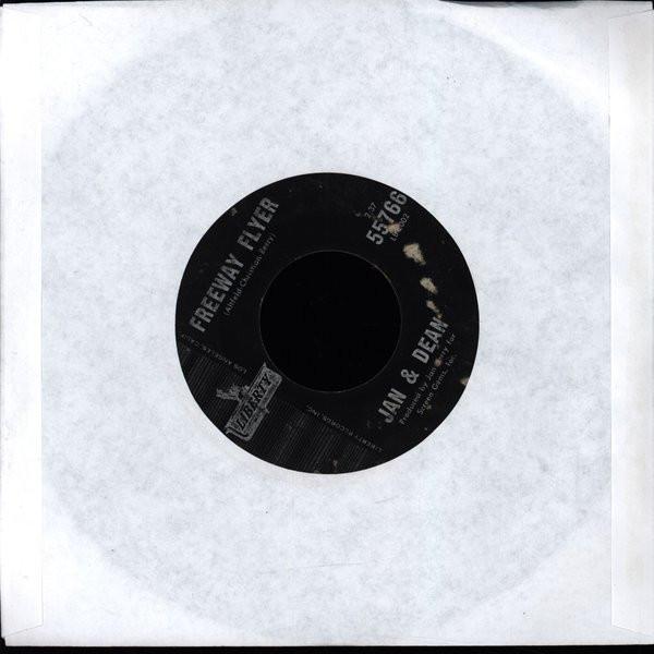 

7inch Record JAN DEAN Here They Come From All Over The 55766 Liberty 1965 Canada Rock Used