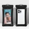 Touchable Screen Mobile Phone Bag Air Bag Swimming Storage Bag Waterproof Phone Case  Beach Diving