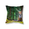 Cute Little Fox Throw Pillow Cover Animal Pillow Cover Sofa Car Decor Office Game Chair Cushion Cover Room Home Decor