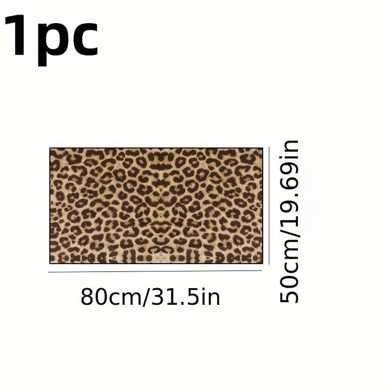 

VIKAMA Creative Leopard Print Carpet Doormat Kitchen Rug Welcome Mat Rug For Bedroom Carpet For Live Room Bathroom Mat Home Dec 40X60CM (1.3X2FT