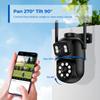 LS VISION 8MP 4K PTZ IP kamera s duálním objektivem a duálním displejem 4MP HD 4x digitální zoom automatické sledování bezdrátová venkovní dohledová kamera P6SLTIE
