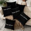 Custom Design Throw Pillow Case DIY Logo Picture Print Cushion Cover Soft Pillow Cover for Home Car Sofa Decor